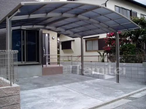 車庫ガレージ屋根　プライスポート2台