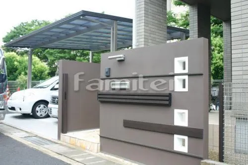 モダン門柱 郵便ポスト 口金S-1