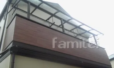 ベランダ屋根　ベクターテラス2F　竿掛け