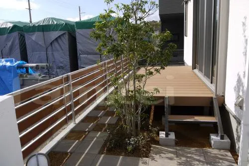 植栽　シンボルツリー　常緑ソヨゴ