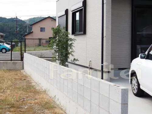 境界フェンス 施工前