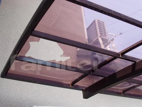 カーポート屋根張り変え前