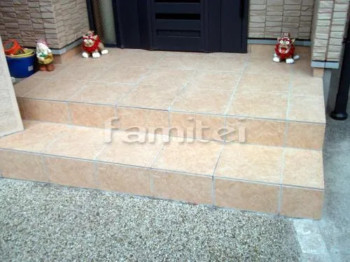 タイルポーチリフォーム　張替え後