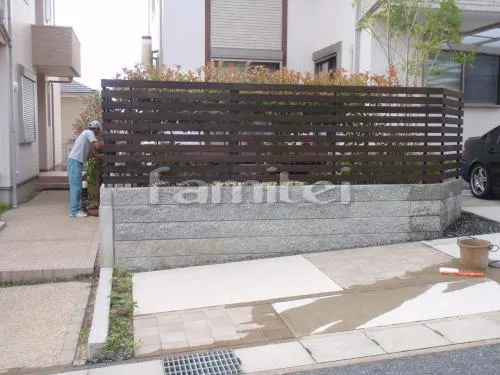 板塀目隠しウッドフェンス