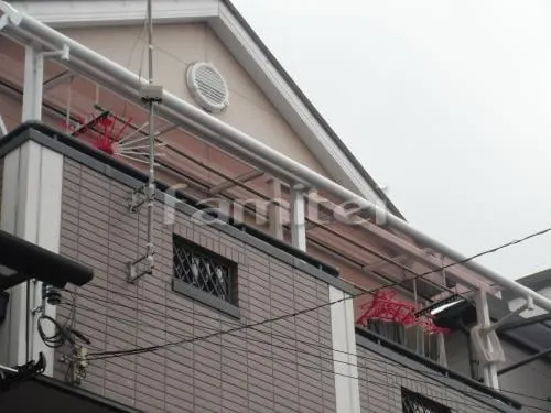 ベランダ屋根 三協 メニーウェルテラス2階 物干し