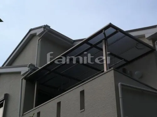 ベランダ屋根 フラットテラス屋根2階 竿掛け