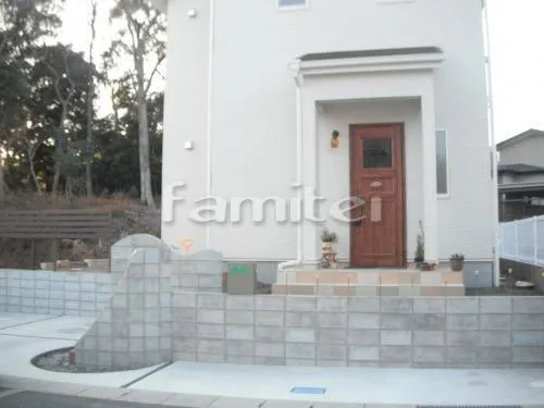 請負範囲塀下地まで 仕上げ施主様DIY