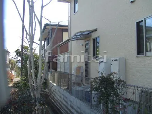 勝手口雨避け　レギュラーテラス屋根1階 目隠しパネル