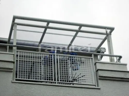 ベランダ物干し　レギュラーテラス屋根2階　