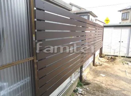 目隠しフェンス 木製調アルミ平板 プランパーツ