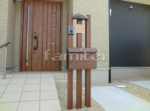 角柱門柱 木製調アルミ角材 プランパーツ