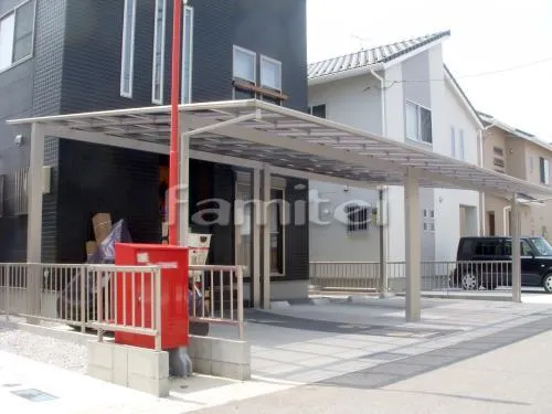 カーポート エフルージュグラン2台ワイド×2