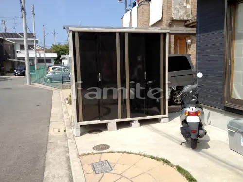 物置取り付け工事 タクボ物置M-229HF