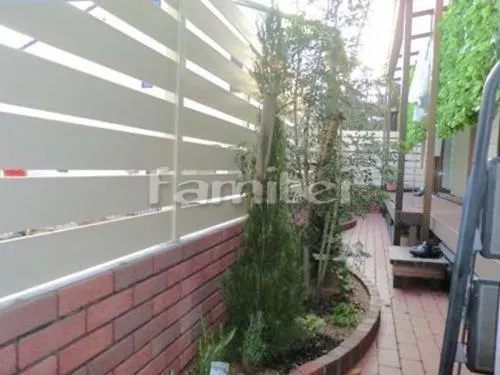 お庭 レンガ花壇 植栽 コニファー