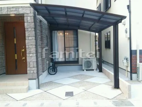 カーポート プライスポート 1台用(単棟) R型アール屋根