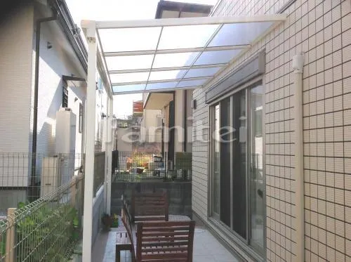 お庭雨除け屋根 フラットテラス屋根 1階用 F型