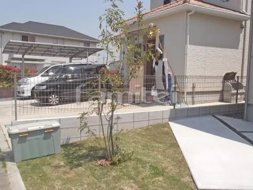 境界フェンス塀 LIXILリクシル ハイグリッドフェンスUF8型 TOEXトエックス コンクリートブロック