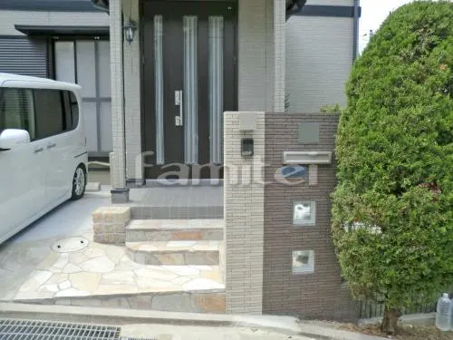 玄関まわり 門柱 アプローチ ポスト 照明