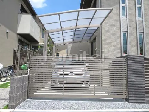 カーポート LIXILリクシル メジャーポート2 TOEXトエックス 1台用(単棟) R型アール屋根