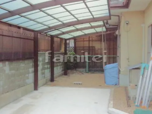 カーポート YKKAP レイナポートグラン 1台用(単棟) R型アール屋根