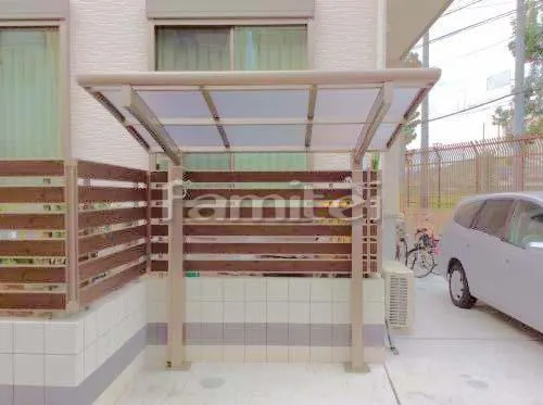 自転車バイク屋根 プライスポートミニ 駐輪場屋根 サイクルポート R型アール屋根