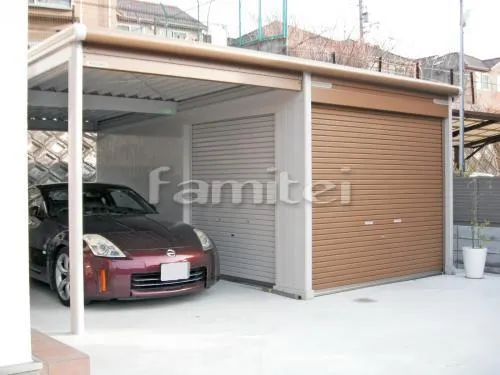 駐車場シャッター車庫 ヨドガレージ ラヴィ―ジュ VGK-5852 土間コンクリート