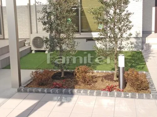 本物そっくり人工芝 防草シート加工