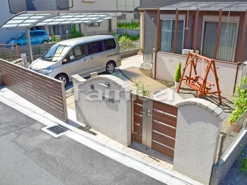 新築洋風 クローズ外構