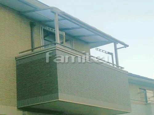 ベランダ屋根 LIXILリクシル ライザーテラス2(スピーネ) TOSTEMトステム 2階用 R型アール屋根