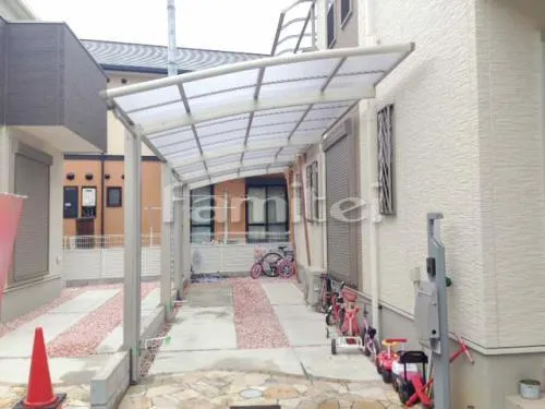 カーポート プライスポート 縦2台用(縦連棟) R型アール屋根