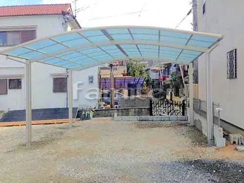 カーポート プライスポート 横2台用(ワイド ツイン) R型アール屋根