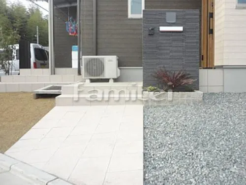 玄関まわり アプローチ 門柱 ポスト