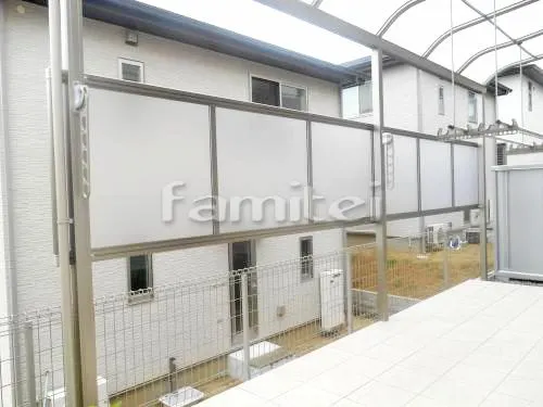 洗濯干場 目隠しパネル(前面 正面)1段 レギュラーテラス用 折りたたみ式物干し