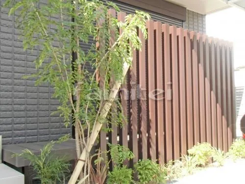 目隠し塀 木製調デザインアルミ角柱 プランパーツ 角材