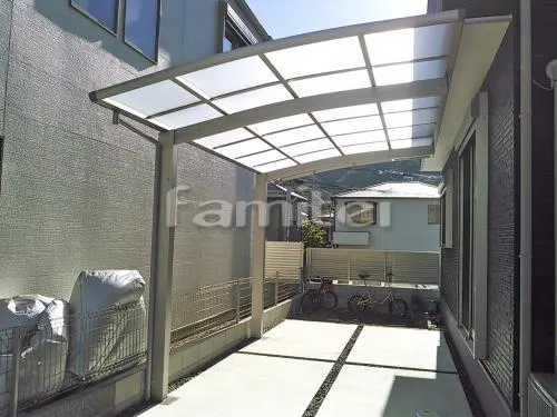 カーポート YKKAP レイナポートグラン 1台用(単棟) R型アール屋根