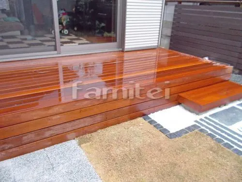 天然木ウッドデッキ ウリン材