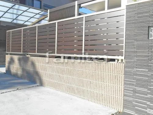 木製調目隠しフェンス塀 LIXILリクシル セレビューRP3型 新日軽 化粧ブロック ユニソン ジャスティ アーバンベージュ