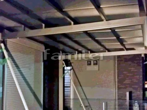 カーポート 三協アルミ マイリッシュ(ニューマイリッシュ) 1台用(単棟) F型フラット屋根 前下がり 逆勾配