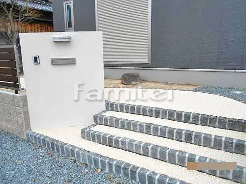 玄関まわり 門柱 照明 ポスト アプローチ