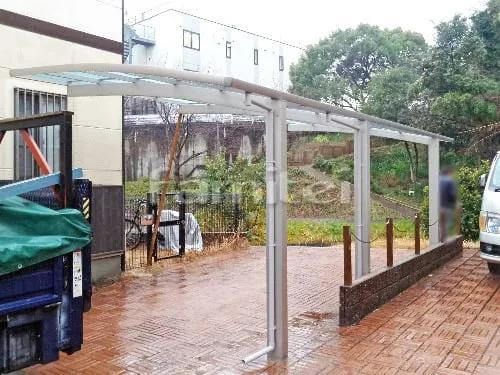 カーポート YKKAP レイナポートグラン 縦1.5台用(1台+延長 縦連棟) R型アール屋根