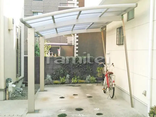 カーポート プライスポート 1台用(単棟) R型アール屋根