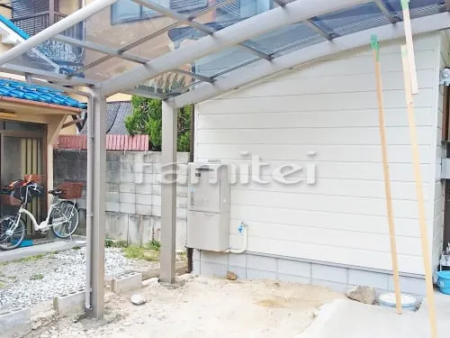 カーポート LIXILリクシル ネスカR 1台用(単棟) R型アール屋根