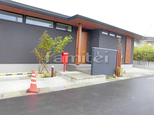 新築シンプル オープン外構