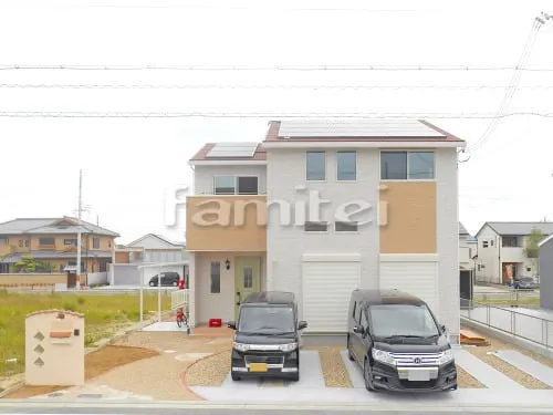 新築ナチュラル オープン外構