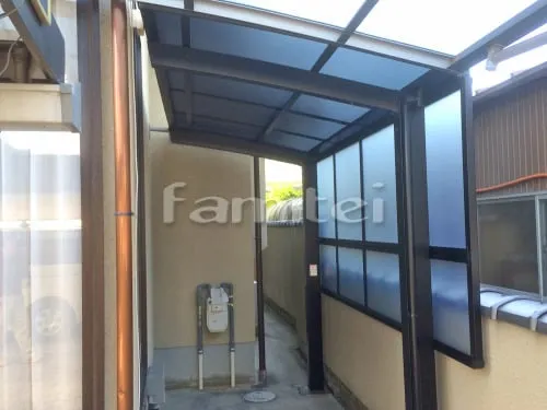 駐輪場屋根 LIXILリクシル ネスカR R型アール屋根 サイクルポート 目隠しパネル(側面 サイド)