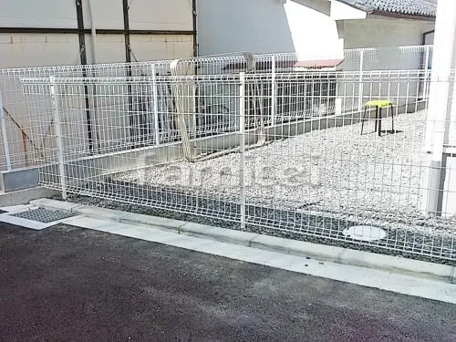 境界フェンス塀 LIXILリクシル ハイグリッドフェンスUF8型 コンクリートブロック