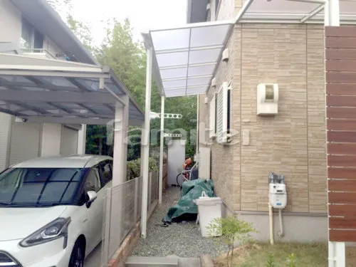 洗濯干し屋根 フラットテラス屋根 1階用 F型 物干し