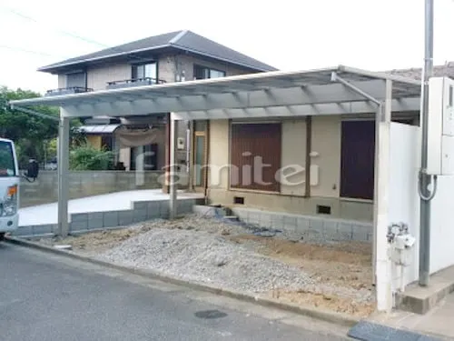 カーポート YKKAP エフルージュグラン 横3台用(ワイド トリプル) F型フラット屋根