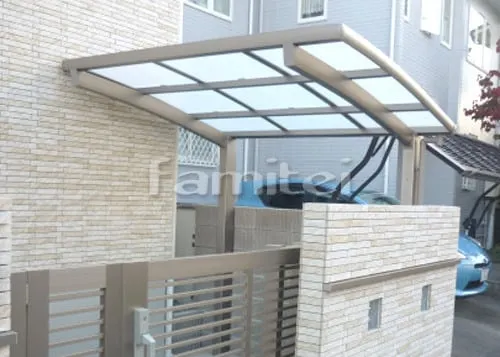 自転車バイク屋根 LIXILリクシル ネスカR R型アール屋根 サイクルポート 駐輪場屋根