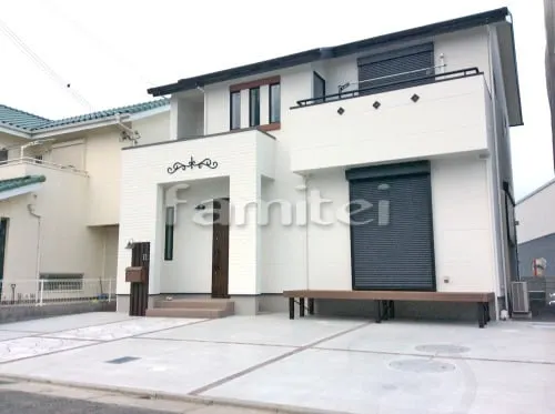 新築ナチュラル オープン外構